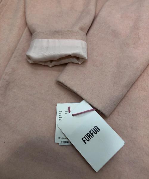 furfur（ファーファー）furfur (ファーファー) ノーカラーコート ピンク サイズ:FREE 未使用品の古着・服飾アイテム