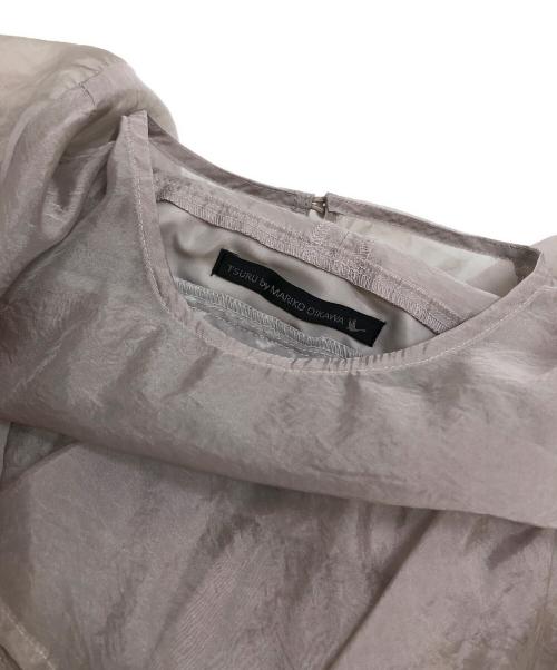 TSURU by MARIKO OIKAWA（ツルバイマリコオイカワ）TSURU by MARIKO OIKAWA (ツルバイマリコオイカワ) シアーフリルブラウス ピンク サイズ:Freeの古着・服飾アイテム