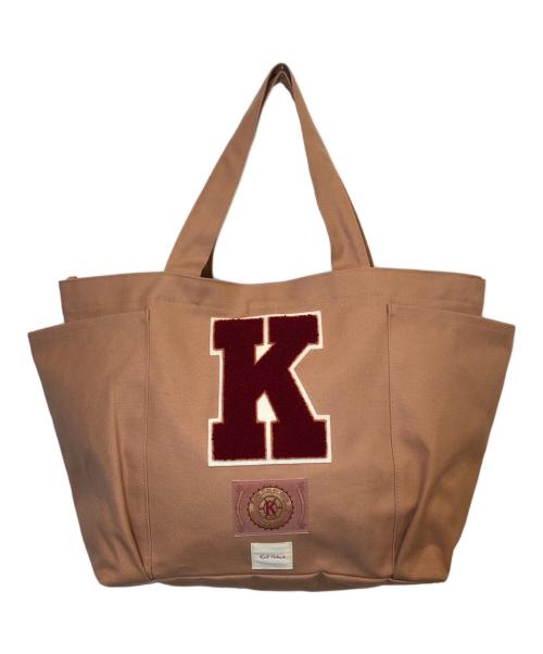 KARL HELMUT（カールヘルム）KARL HELMUT (カールヘルム) Kロゴサガラワッペン付きトートバッグ ピンク サイズ:表記なしの古着・服飾アイテム