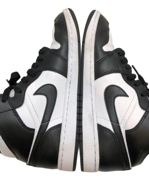 NIKE（ナイキ）NIKE (ナイキ) WMNS AIR JORDAN 1 MID WHITE/BLACK-WHITE ブラック サイズ:US10/UK7.5/EUR42/27cmの古着・服飾アイテム
