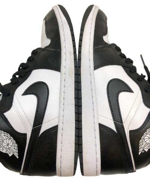 NIKE（ナイキ）NIKE (ナイキ) WMNS AIR JORDAN 1 MID WHITE/BLACK-WHITE ブラック サイズ:US10/UK7.5/EUR42/27cmの古着・服飾アイテム