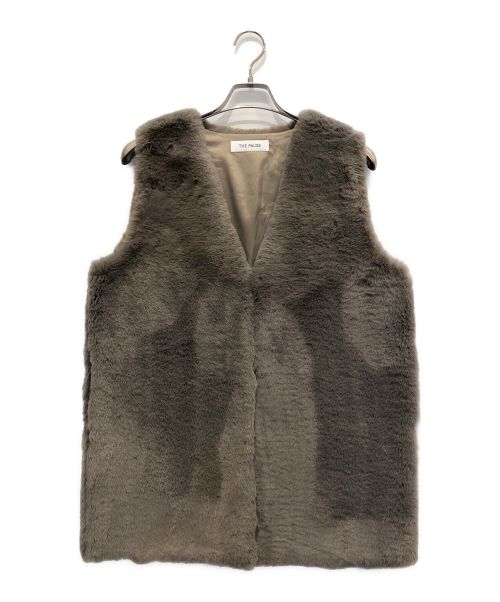 THE PAUSE（ザポーズ）THE PAUSE (ザポーズ) ファーVネックジレ ベージュ サイズ:F 未使用品の古着・服飾アイテム