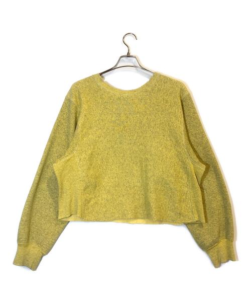 Hanes（ヘインズ）Hanes (ヘインズ) プリントスウェット イエロー サイズ:Lの古着・服飾アイテム