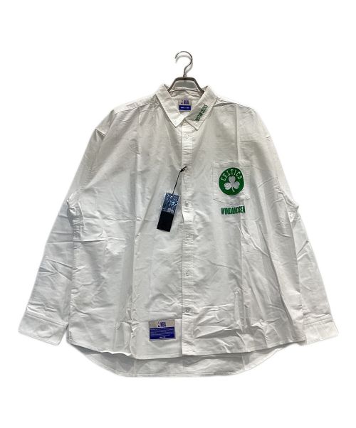 NBA（エヌビーエー）NBA (エヌビーエー) WIND AND SEA (ウィンダンシー) 長袖シャツ ホワイト サイズ:XL 未使用品の古着・服飾アイテム