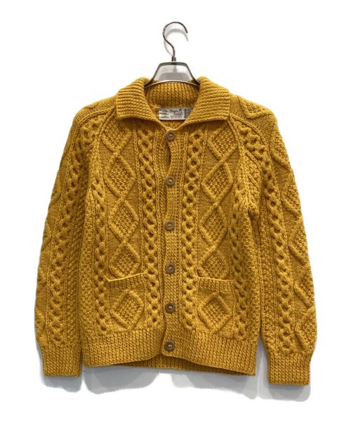 Athena Designs（アテナデザインズ）Athena Designs (アテナデザインズ) アランニットカーディガン イエロー サイズ:表記なしの古着・服飾アイテム