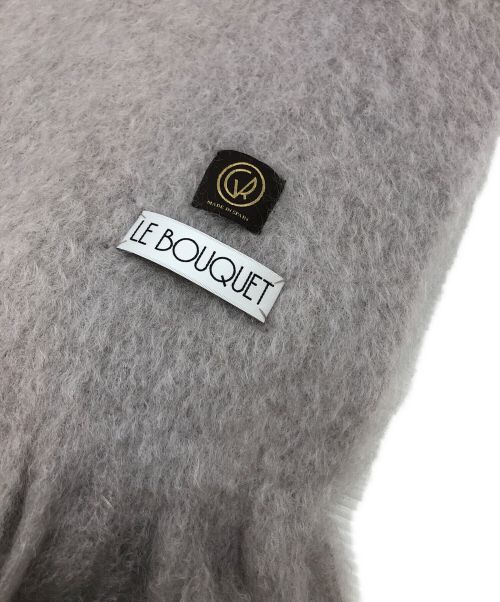 LE BOUQUET（ル ブーケ）LE BOUQUET (ル ブーケ) モヘア×ウールチャンキーストール グレー サイズ:F 未使用品の古着・服飾アイテム