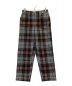 digawel（ディガウェル）の古着「チェックストレートパンツ/check straight pants」｜ブラウン