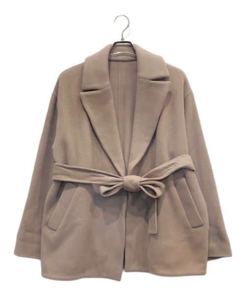 ARPEGE STORY（アルページュストーリー）ARPEGE STORY (アルページュストーリー) ミドル丈テーラーリバーコート/チェスターコート ベージュ サイズ:1の古着・服飾アイテム