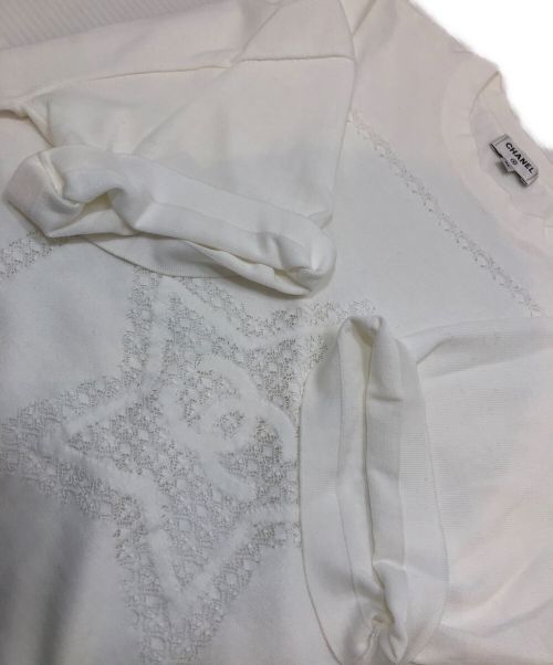 CHANEL（シャネル）CHANEL (シャネル) オーバーサイズTシャツ ホワイト サイズ:36の古着・服飾アイテム
