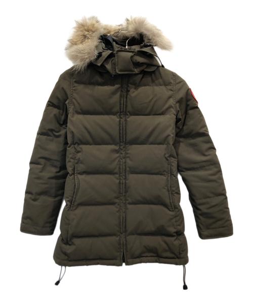 CANADA GOOSE（カナダグース）CANADA GOOSE (カナダグース) BELLEVILLE/ベルヴィル/ダウンジャケット グリーン サイズ:Sの古着・服飾アイテム
