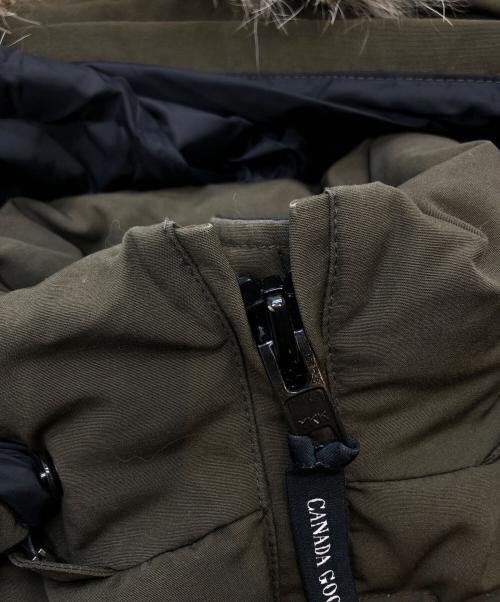 CANADA GOOSE（カナダグース）CANADA GOOSE (カナダグース) BELLEVILLE/ベルヴィル/ダウンジャケット グリーン サイズ:Sの古着・服飾アイテム