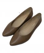 REGALリーガル）の古着「ポインテッドトウカッターパンプス」｜ブラウン