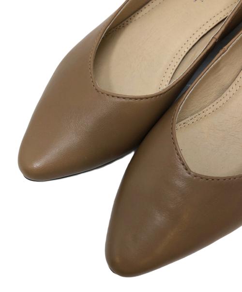 REGAL（リーガル）REGAL (リーガル) ポインテッドトウカッターパンプス ブラウン サイズ:22.5の古着・服飾アイテム