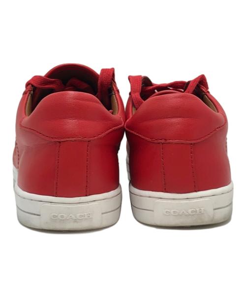 COACH（コーチ）COACH (コーチ) DISNEY (ディズニー) コラボローカットスニーカー レッド サイズ:23.5ＣＭの古着・服飾アイテム