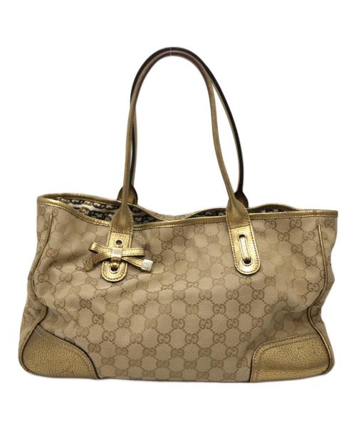 GUCCI（グッチ）GUCCI (グッチ) GGキャンバストートバッグ ベージュ サイズ:表記なしの古着・服飾アイテム