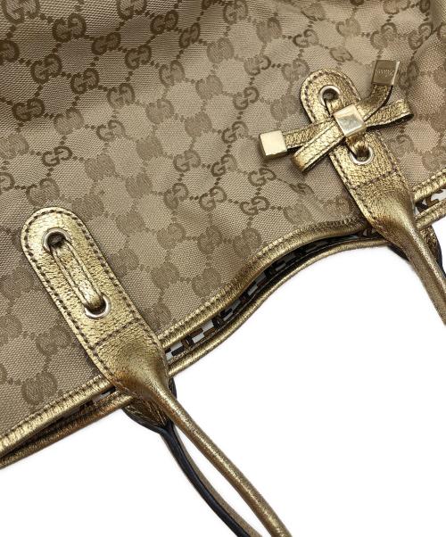 GUCCI（グッチ）GUCCI (グッチ) GGキャンバストートバッグ ベージュ サイズ:表記なしの古着・服飾アイテム
