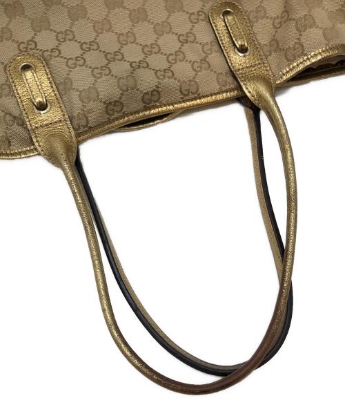 GUCCI（グッチ）GUCCI (グッチ) GGキャンバストートバッグ ベージュ サイズ:表記なしの古着・服飾アイテム