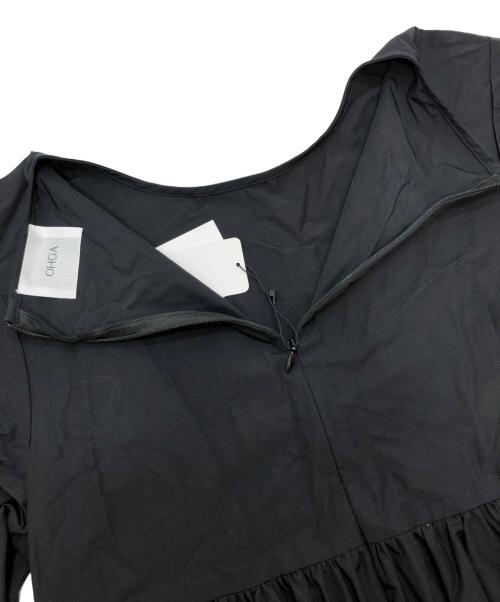 OHGA（オオガ）OHGA (オオガ) タフタワンピース ブラック サイズ:M 未使用品の古着・服飾アイテム