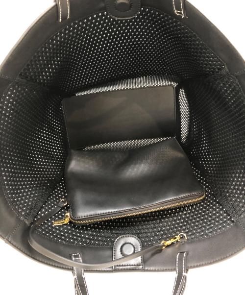 CHARLES & KEITH（チャールズアンドキース）CHARLES & KEITH (チャールズ＆キース) アイダニットトートバッグ ブラックの古着・服飾アイテム