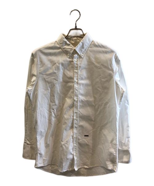 DSQUARED2（ディースクエアード）DSQUARED2 (ディースクエアード) ボタンダウンシャツ/オックスフォードシャツ/長袖シャツ ホワイト サイズ:48の古着・服飾アイテム