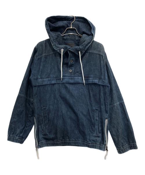 DIESEL Black Gold（ディーゼル ブラック ゴールド）DIESEL Black Gold (ディーゼル ブラック ゴールド) デニムプルオーバージャケット インディゴ サイズ:46の古着・服飾アイテム