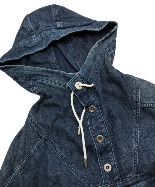 DIESEL Black Gold（ディーゼル ブラック ゴールド）DIESEL Black Gold (ディーゼル ブラック ゴールド) デニムプルオーバージャケット インディゴ サイズ:46の古着・服飾アイテム