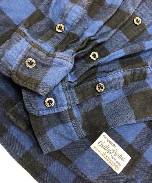 WACKO MARIA（ワコマリア）WACKO MARIA (ワコマリア) ネルチェックシャツ ブルー サイズ:Mの古着・服飾アイテム