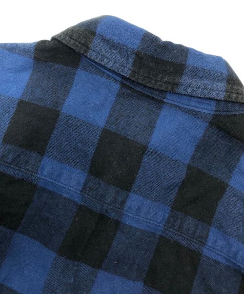 WACKO MARIA（ワコマリア）WACKO MARIA (ワコマリア) ネルチェックシャツ ブルー サイズ:Mの古着・服飾アイテム