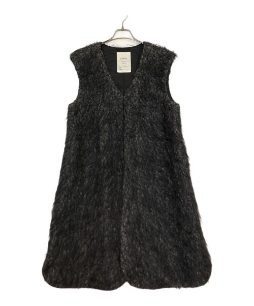 lisette（リゼッタ）Lisette (リゼッタ) ファーロングジレ グレー サイズ:表記なしの古着・服飾アイテム