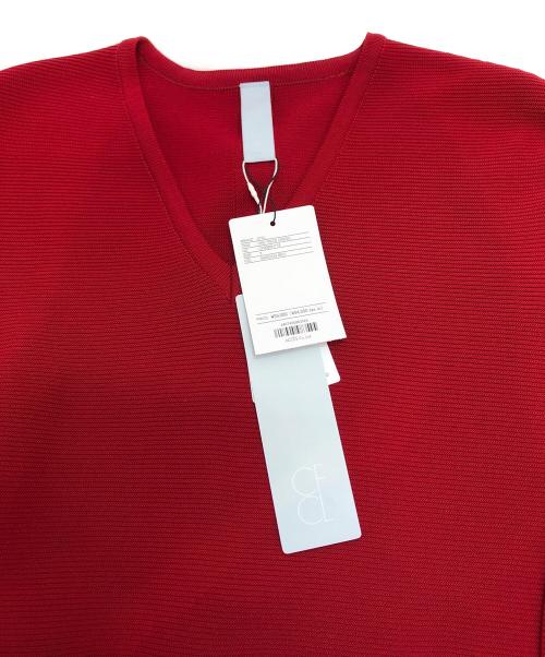 CFCL（シーエフシーエル）CFCL (シーエフシーエル) POTTERY SHORT BELL SLEEVE FLARE DRESS レッド サイズ:3 未使用品の古着・服飾アイテム