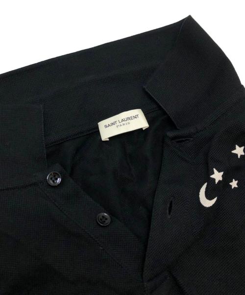 Saint Laurent Paris（サンローランパリ）Saint Laurent Paris (サンローランパリ) ポロシャツ ブラック サイズ:Sの古着・服飾アイテム