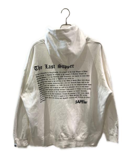 SAPEur（サプール）SAPEur (サプール) プルオーバーパーカー/The Last Supper ホワイト サイズ:Lの古着・服飾アイテム