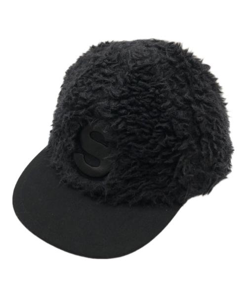 sacai（サカイ）sacai (サカイ) Faux Shearling S Cap ブラックの古着・服飾アイテム