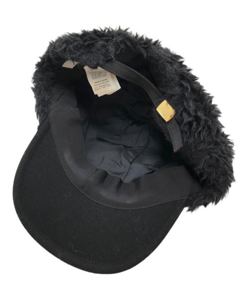 sacai（サカイ）sacai (サカイ) Faux Shearling S Cap ブラックの古着・服飾アイテム