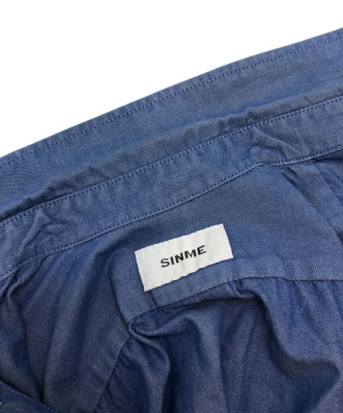 SINME（シンメ）SINME (シンメ) ボタンダウンシャツ ブルー サイズ:Mの古着・服飾アイテム