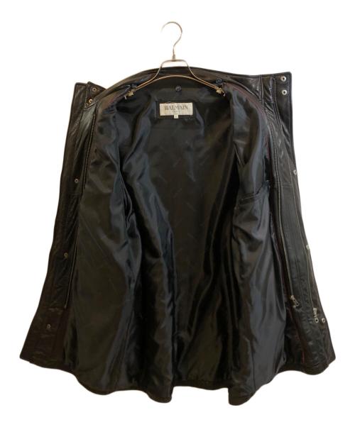 BALMAIN（バルマン）BALMAIN (バルマン) レザーコート ブラウン サイズ:Lの古着・服飾アイテム