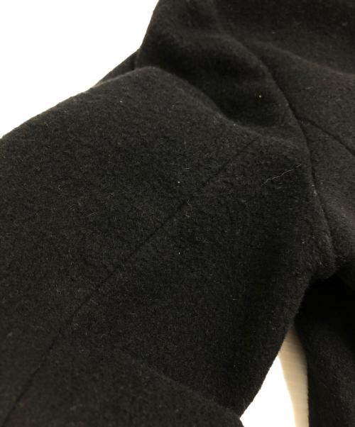 BURBERRY BLUE LABEL（バーバリーロンドンブルーレーベル）BURBERRY BLUE LABEL (バーバリーロンドンブルーレーベル) アンゴラ混裏地チェックコート ブラック サイズ:38の古着・服飾アイテム