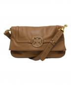 TORY BURCHトリーバーチ）の古着「ショルダーレザーバッグ」｜ブラウン