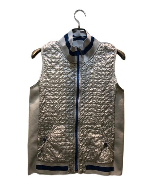 LEONARD SPORT（レオナール スポーツ）LEONARD SPORT (レオナール スポーツ) ナイロンギャザーベスト グレー サイズ:40の古着・服飾アイテム