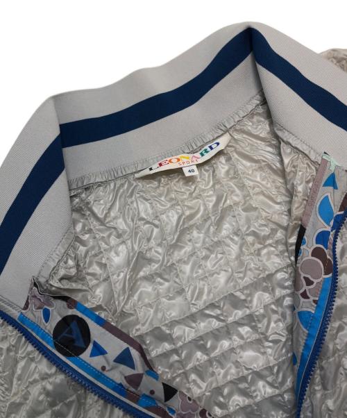 LEONARD SPORT（レオナール スポーツ）LEONARD SPORT (レオナール スポーツ) ナイロンギャザーベスト グレー サイズ:40の古着・服飾アイテム