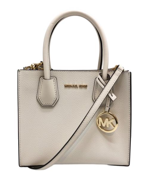 MICHAEL KORS（マイケル・コース）MICHAEL KORS (マイケルコース) 2WAYショルダーバッグ ホワイト サイズ:表記なしの古着・服飾アイテム