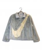 NIKEナイキ）の古着「ボアジャケット」｜ライトグレー