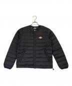 DANTONダントン）の古着「クルーネックインナーダウンジャケット」｜ブラック