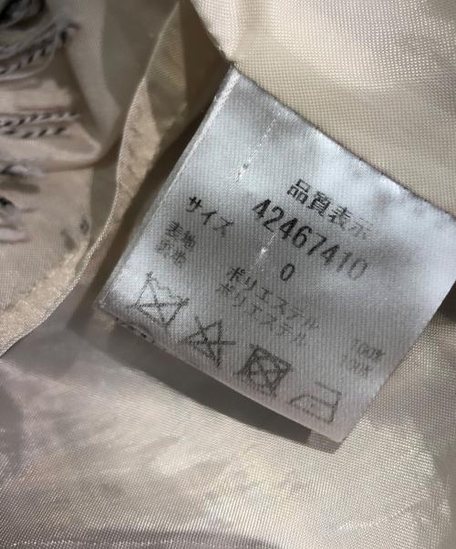 JUSGLITTY（ジャスグリッティー）JUSGLITTY (ジャスグリッティー) パールツイードミニワンピース アイボリーの古着・服飾アイテム