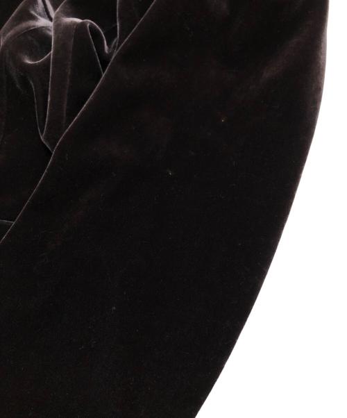 GIORGIO ARMANI（ジョルジョアルマーニ）GIORGIO ARMANI (ジョルジョアルマーニ) ベロアテーラードジャケット チャコールグレー サイズ:50の古着・服飾アイテム