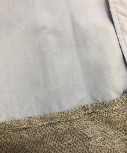 kolor/BEACON（カラービーコン）kolor/BEACON (カラービーコン) ニット切替 シャツ ブルー サイズ:2の古着・服飾アイテム