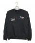 stussy（ステューシー）の古着「city banners crew/プリント ロゴ スウェット」｜ブラック