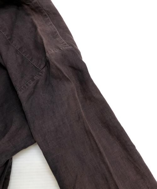 nestrobe confect（ネストローブ コンフェクト）nestrobe confect (ネストローブ コンフェクト) リネンシャツ ブラウン サイズ:3の古着・服飾アイテム