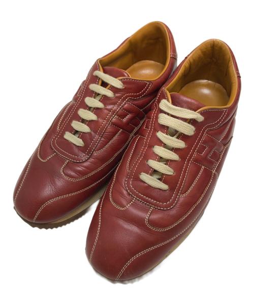 HERMES（エルメス）HERMES (エルメス) Quick/クイック/ローカットスニーカー ブラウン サイズ:43の古着・服飾アイテム
