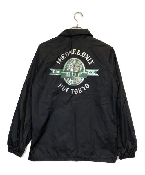 HUF（ハフ）HUF (ハフ) コーチジャケット/ナイロンジャケット ブラック サイズ:Sの古着・服飾アイテム